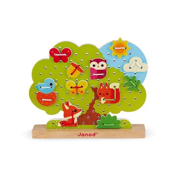 Imagen de Árbol para Atar Janod - Juego de Motricidad Fina para Niños