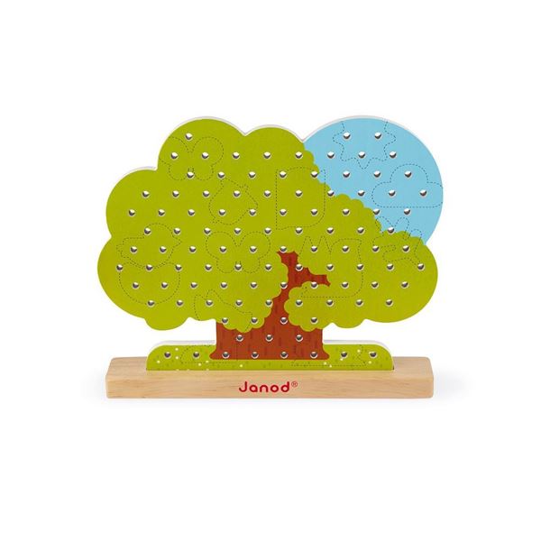 Imagen de Árbol para Atar Janod - Juego de Motricidad Fina para Niños