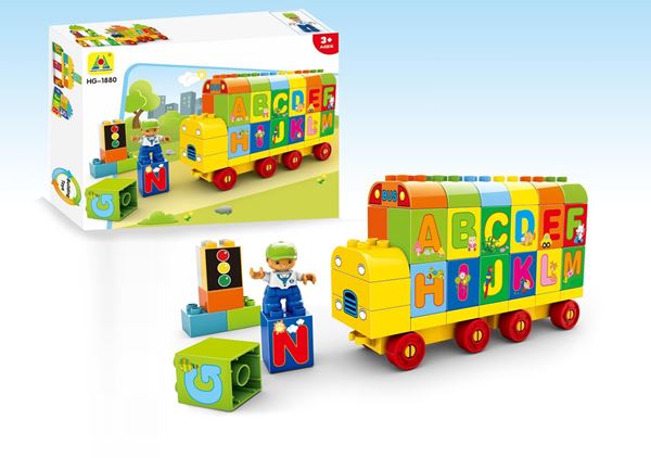 Imagen de Bloques Tren Abecedario