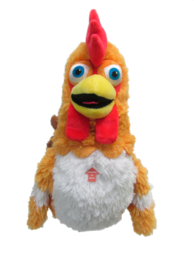 Imagen de Marioneta Musical de la Granja de Zenón El Gallo Bartolito  25cm