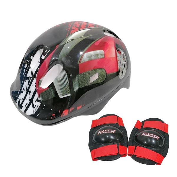 Imagen de Set De Casco Y Protectores Racer Rojo - Seguridad Y Estilo En Cada Aventura