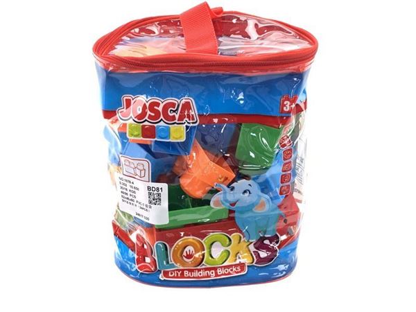 Imagen de Juego infantil bloque en bolso 24 pcs