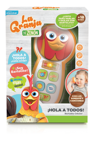 Imagen de Teléfono interactivo para bebe de la granja de zenon