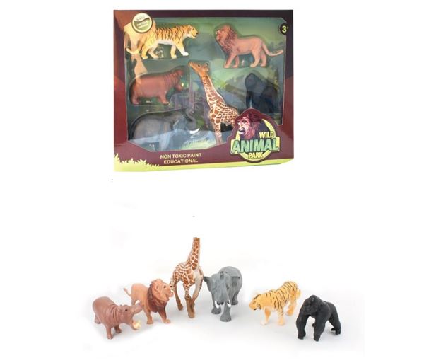 Imagen de Set de 6 Figuras de Animales de la Selva