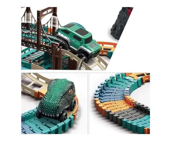 Imagen de Pista Dino 137 Piezas Para Niños