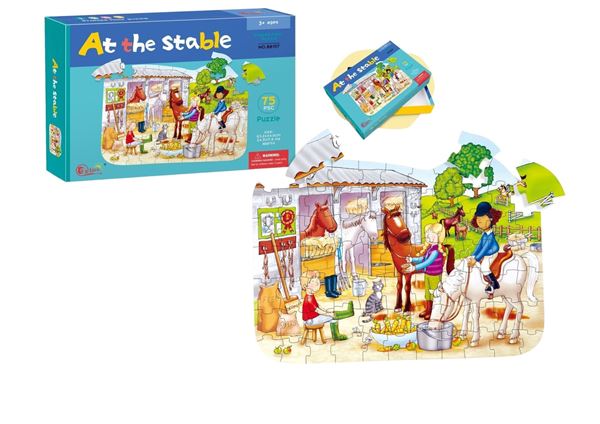 Imagen de Puzzle 75 pcs Establo